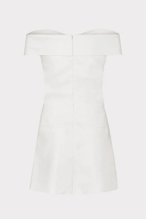 MILLY Day Dresses-Solid Linen Romper