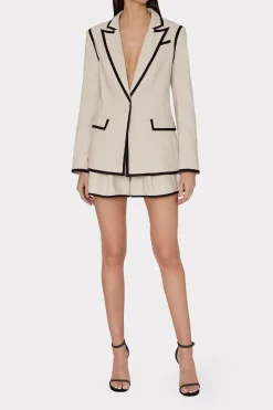 MILLY Shorts-Solid Linen Shorts