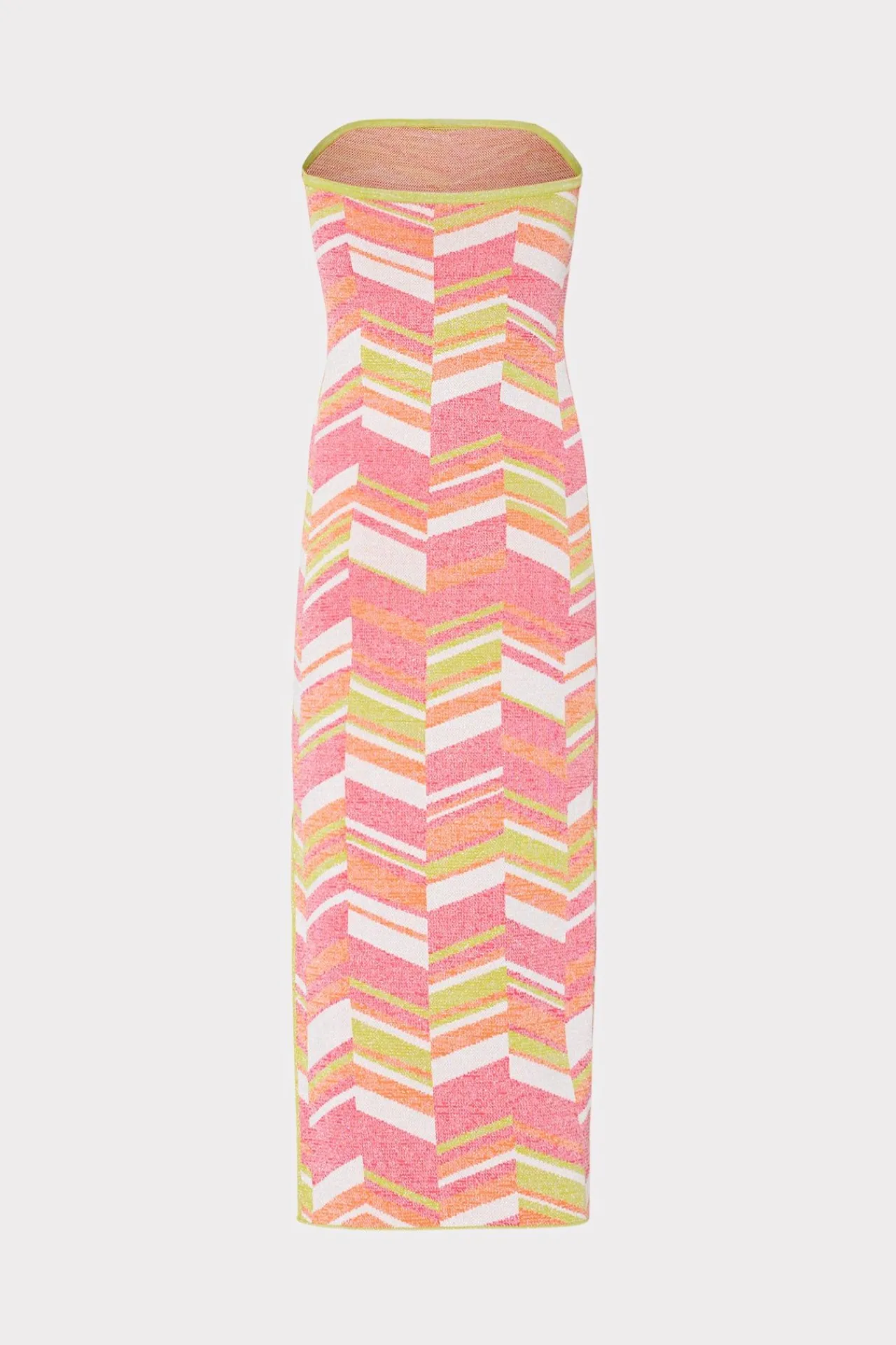 MILLY Sweaters & Knits-Strapless Multicolor Chevron Knit Dress