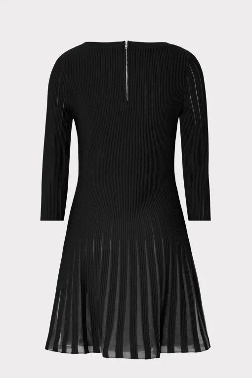 MILLY Sweaters & Knits-Tabitha Sheer Godet Mini Dress