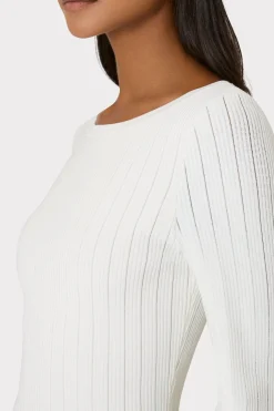 MILLY Knit Dresses-Tabitha Sheer Godet Mini Dress