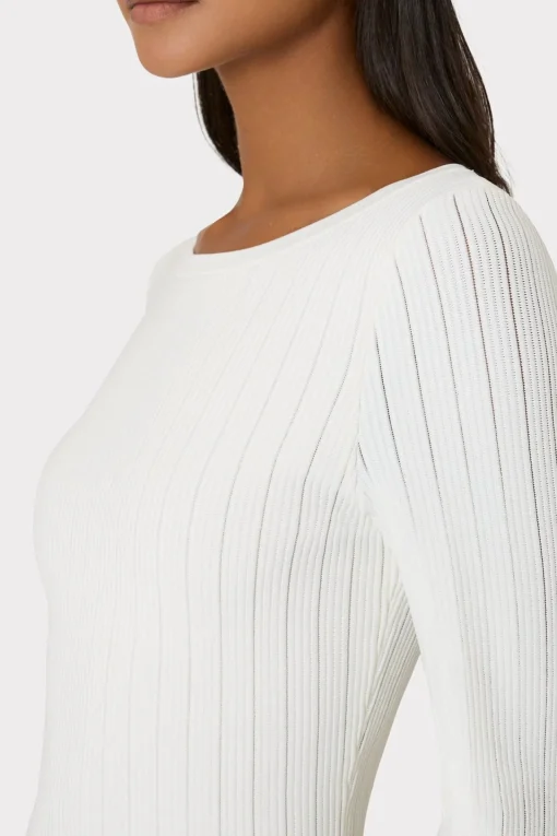 MILLY Knit Dresses-Tabitha Sheer Godet Mini Dress