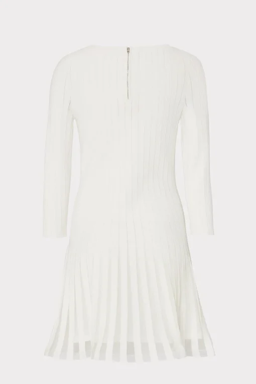 MILLY Knit Dresses-Tabitha Sheer Godet Mini Dress