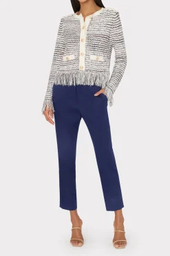 MILLY Sweaters & Knits-Textured Fringe Cardigan Jacket