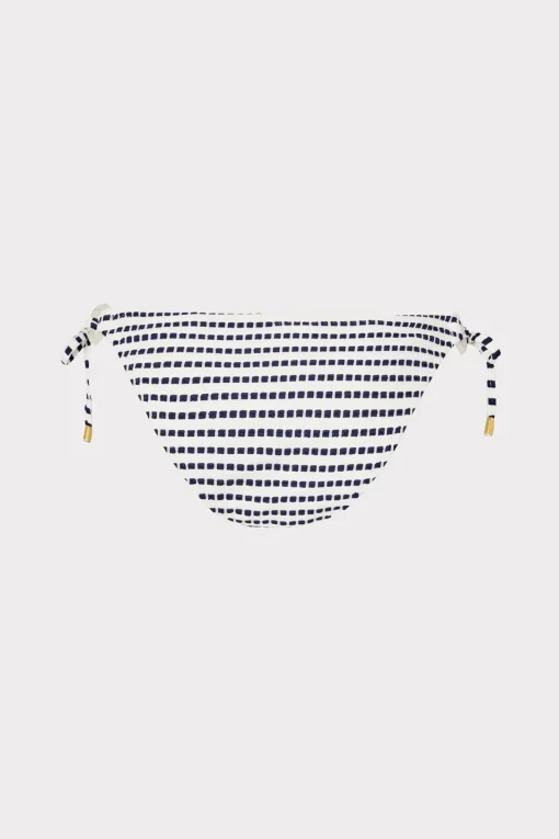 MILLY Jumpsuits & Rompers-Textured Stripe Ring Bikini Bottom