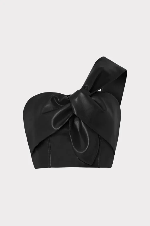 MILLY Jumpsuits & Rompers-Vegan Leather Top