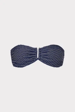 MILLY Jumpsuits & Rompers-Verone Texture Waves Bandeau Top
