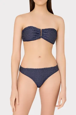 MILLY Jumpsuits & Rompers-Verone Texture Waves Bandeau Top