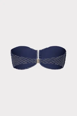MILLY Jumpsuits & Rompers-Verone Texture Waves Bandeau Top