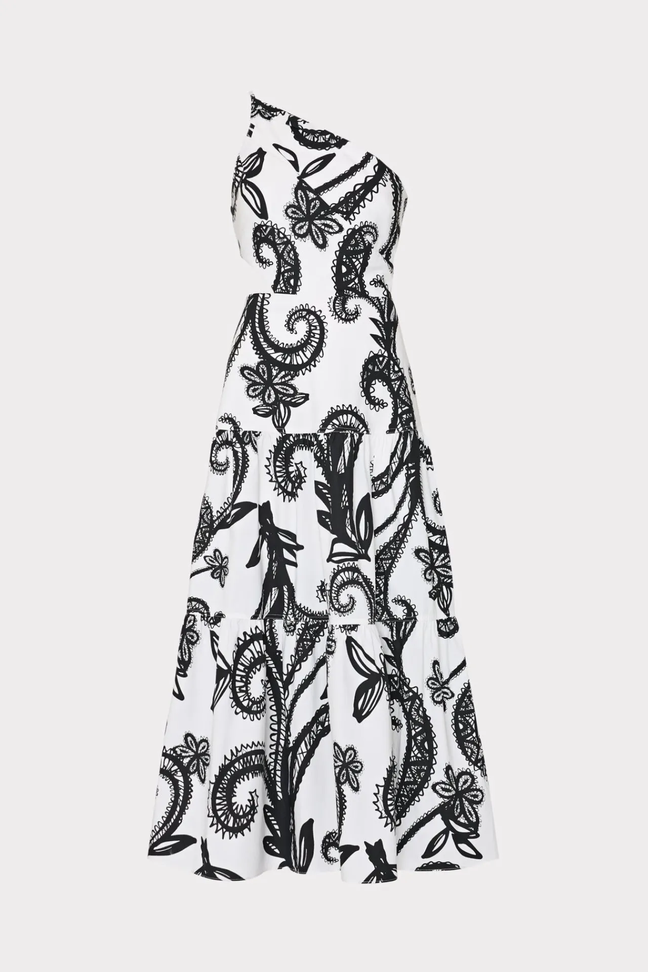 MILLY Little Black Dresses-Vintage Vine Poplin Dress