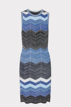 MILLY Jumpsuits & Rompers-Zig Zag Knit Mini Dress