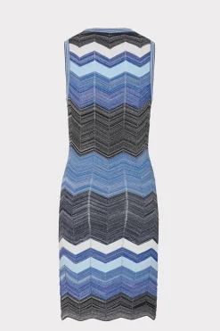 MILLY Jumpsuits & Rompers-Zig Zag Knit Mini Dress