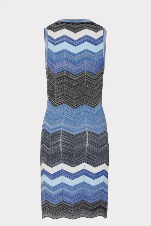 MILLY Jumpsuits & Rompers-Zig Zag Knit Mini Dress