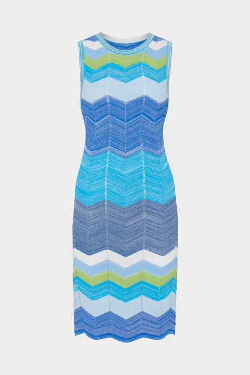 MILLY Jumpsuits & Rompers-Zig Zag Knit Mini Dress