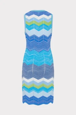 MILLY Jumpsuits & Rompers-Zig Zag Knit Mini Dress